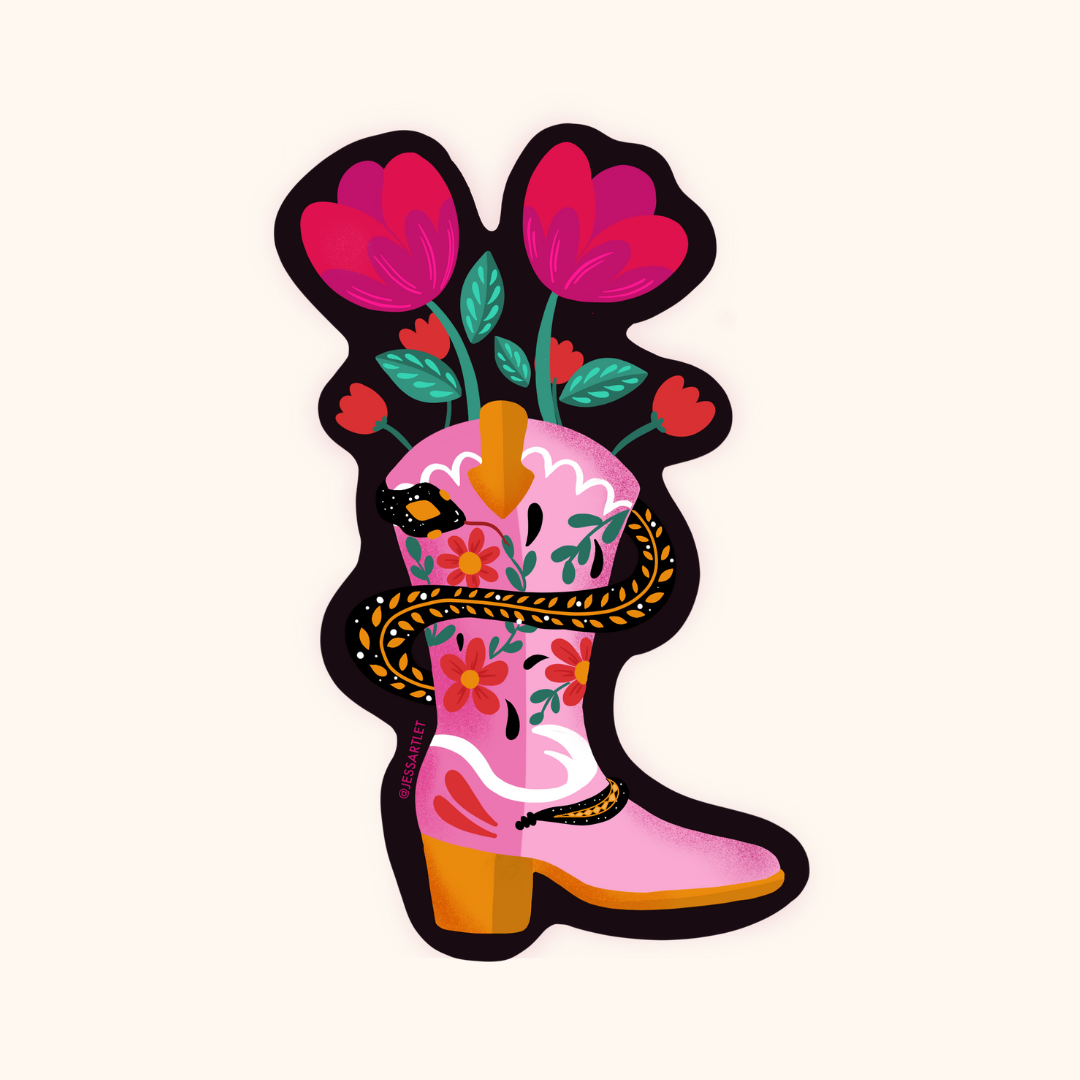 Cowgirl Sticker