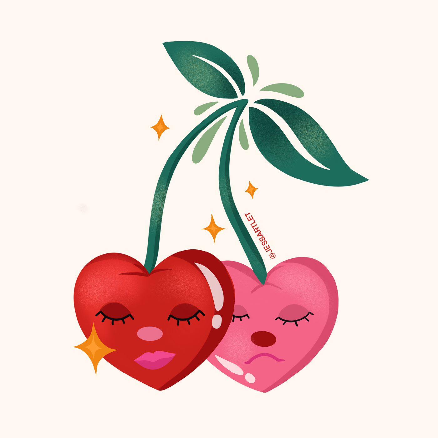 Cherry Love Sticker